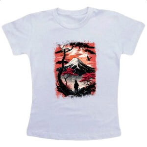 Camiseta Infanto Juvenil Montanha Fugi Japao 1