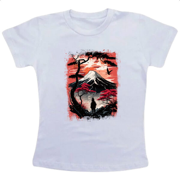 Camiseta Infanto Juvenil Montanha Fugi Japao 1