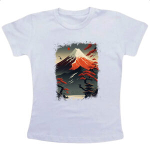 Camiseta Infanto Juvenil Montanha Fugi Japao 2
