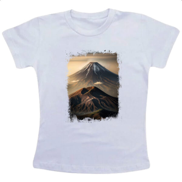 Camiseta Infanto Juvenil Montanha Fugi Japao 6