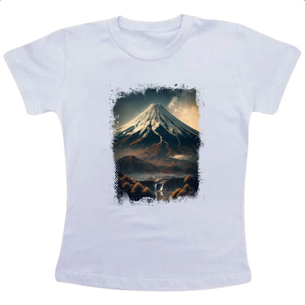 Camiseta Infanto Juvenil Montanha Fugi Japao 8