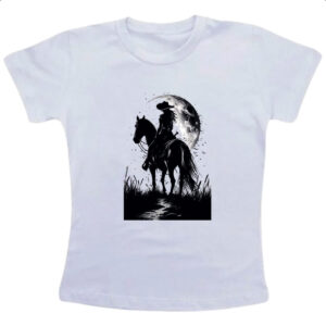 Camiseta Infanto Juvenil Mulher cowgirl sunset PB