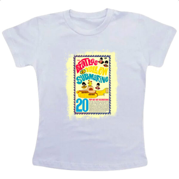 Camiseta Infanto Juvenil Nostalgia Beatles Yellow Submarine