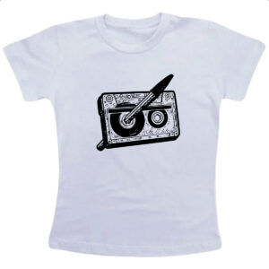 Camiseta Infanto Juvenil Nostalgia Fita K7 e Caneta