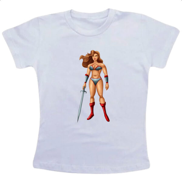 Camiseta Infanto Juvenil Nostalgia Golden Axe Tyris Flare