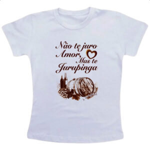 Camiseta Infanto Juvenil Nao te juro amor jurupinga barril