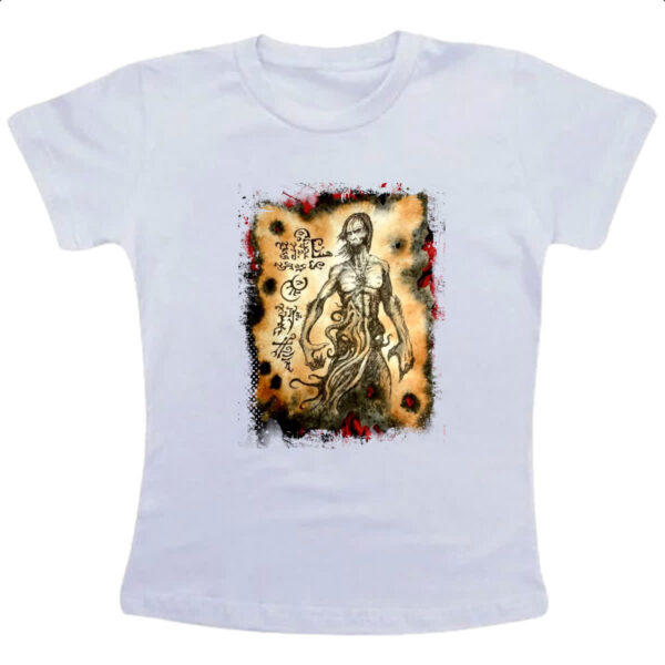 Camiseta Infanto Juvenil Necronomicon Fragmento Cthulhu Larp