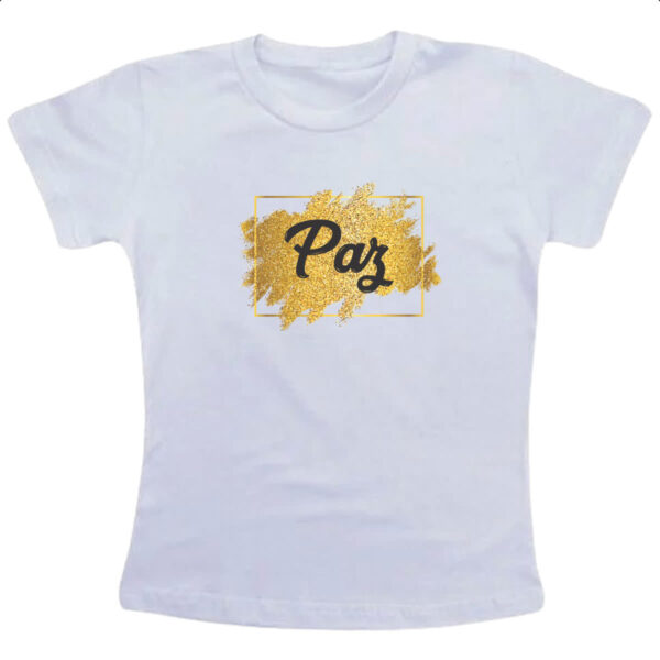 Camiseta Infanto Juvenil Ano novo paz