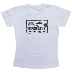 Camiseta Infanto Juvenil Nordeste Placa Xilografia Elementos