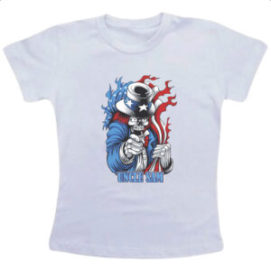 Camiseta Infanto Juvenil Uncle Sam Skull