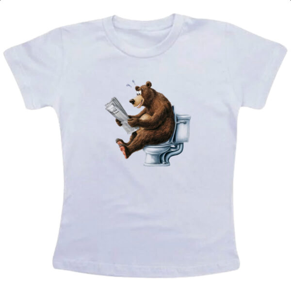 Camiseta Infanto Juvenil Urso na sala de forca