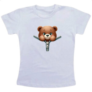 Camiseta Infanto Juvenil Urso no ziper