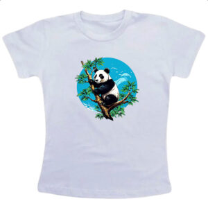 Camiseta Infanto Juvenil Urso panda na arvore