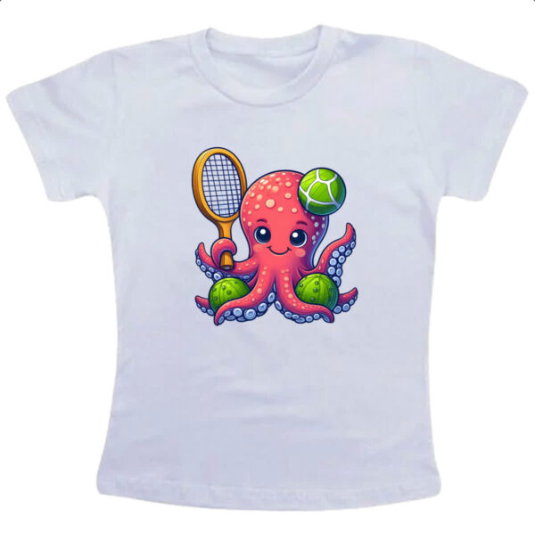 Camiseta Infanto Juvenil Octopus Tenista