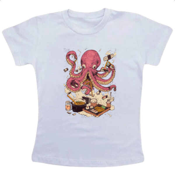 Camiseta Infanto Juvenil Octopus cozinheiro