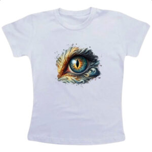 Camiseta Infanto Juvenil Olho de dragao watercolor