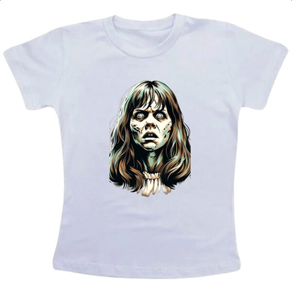 Camiseta Infanto Juvenil O exorcista Regan