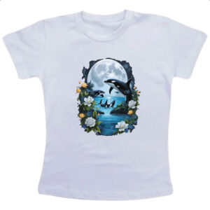Camiseta Infanto Juvenil Orca ao luar