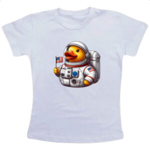 Camiseta Infanto Juvenil Patinho de borracha Astronauta