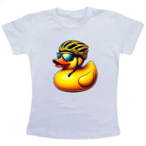 Camiseta Infanto Juvenil Patinho de borracha Ciclista