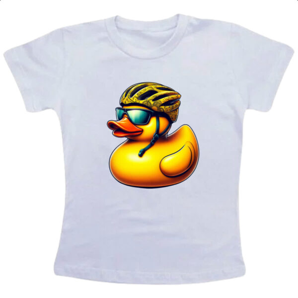 Camiseta Infanto Juvenil Patinho de borracha Ciclista