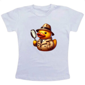 Camiseta Infanto Juvenil Patinho de borracha Detetive