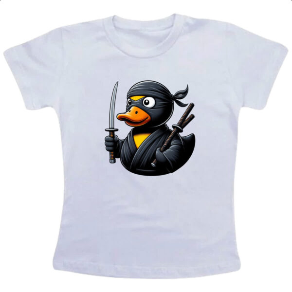 Camiseta Infanto Juvenil Patinho de borracha Ninja