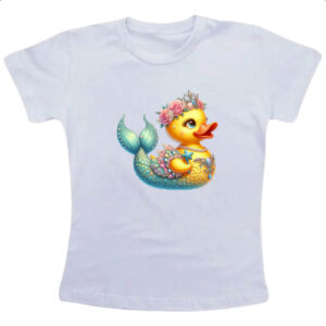Camiseta Infanto Juvenil Patinho de borracha Sereia