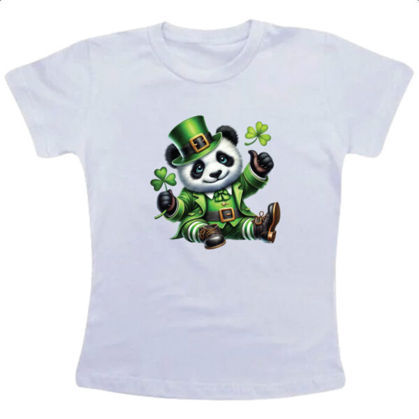 Camiseta Infanto Juvenil Panda St Patrick