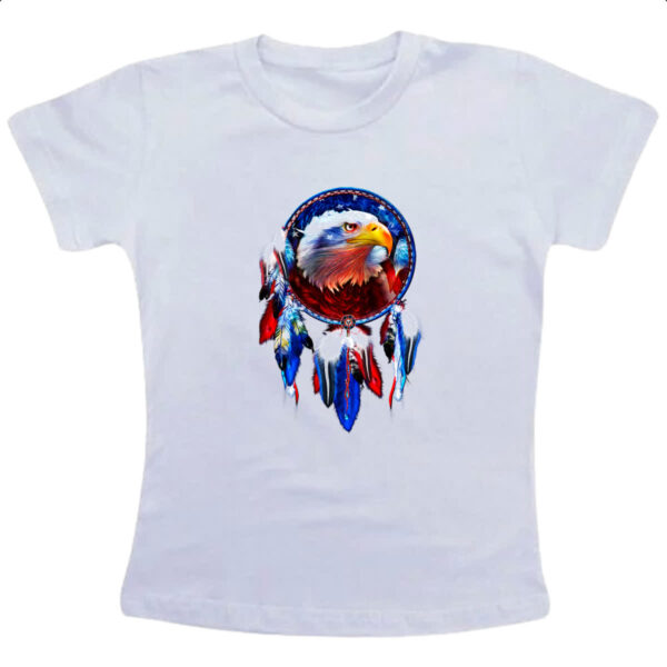 Camiseta Infanto Juvenil Apanhador de sonhos aguia americana