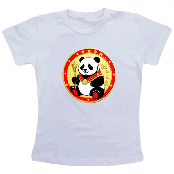 Camiseta Infanto Juvenil Panda coin