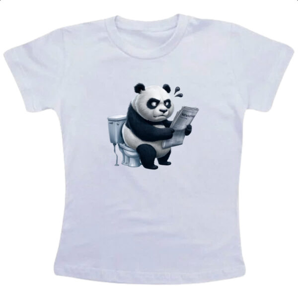 Camiseta Infanto Juvenil Panda na sala de forca