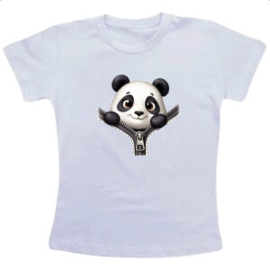 Camiseta Infanto Juvenil Panda no ziper