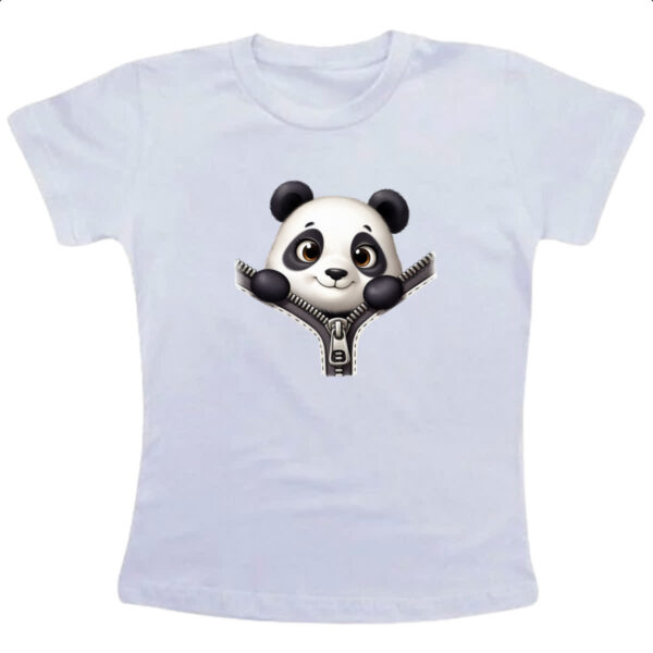 Camiseta Infanto Juvenil Panda no ziper