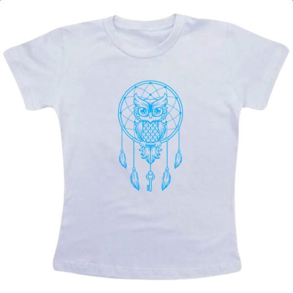 Camiseta Infanto Juvenil Apanhador de sonhos coruja