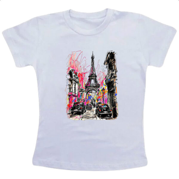 Camiseta Infanto Juvenil Paris street art