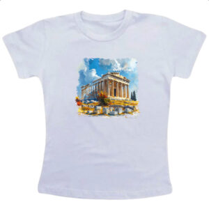 Camiseta Infanto Juvenil Partenon watercolor