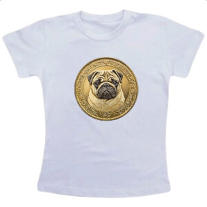 Camiseta Infanto Juvenil Pug coin