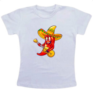 Camiseta Infanto Juvenil Pimenta sombrero serenata