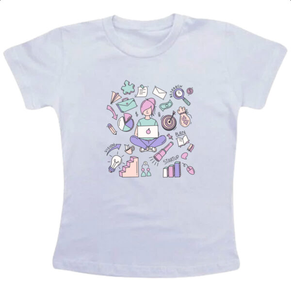 Camiseta Infanto Juvenil Planejamento feminino