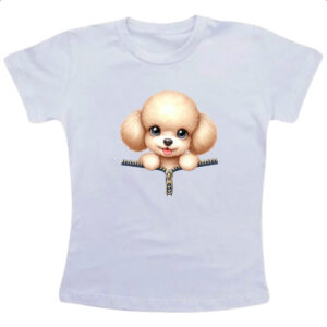 Camiseta Infanto Juvenil Poodle no Ziper