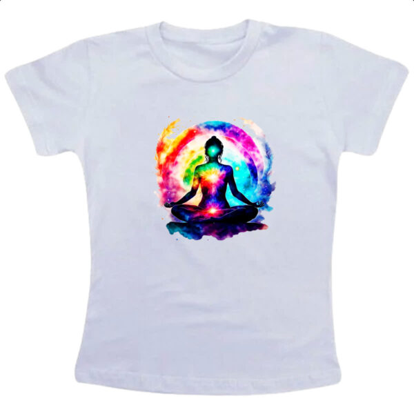 Camiseta Infanto Juvenil Posicao Lotus Chakra