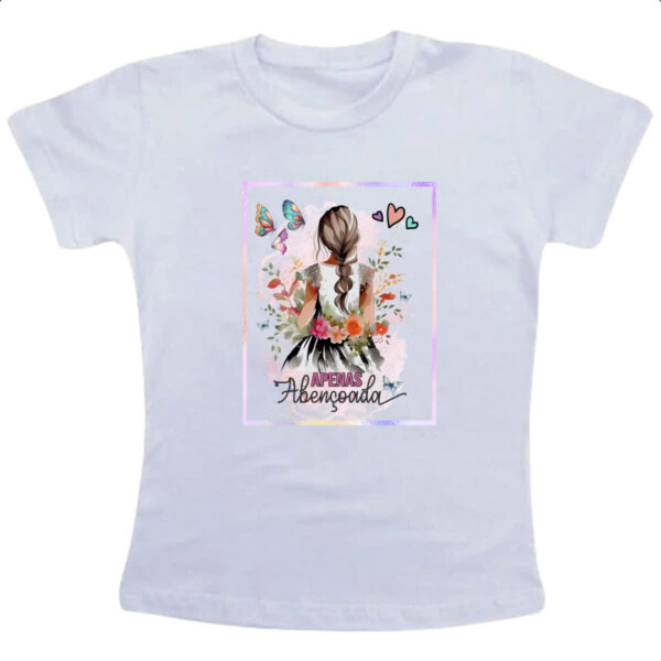 Camiseta Infanto Juvenil Apenas abencoada