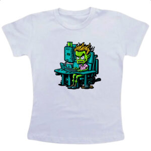 Camiseta Infanto Juvenil Programador Escravo Zumbi