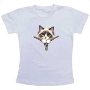 Camiseta Infanto Juvenil Ragdoll no ziper