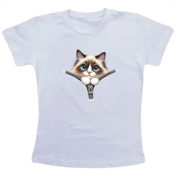 Camiseta Infanto Juvenil Ragdoll no ziper