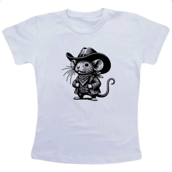 Camiseta Infanto Juvenil Rato cowboy grafite arte