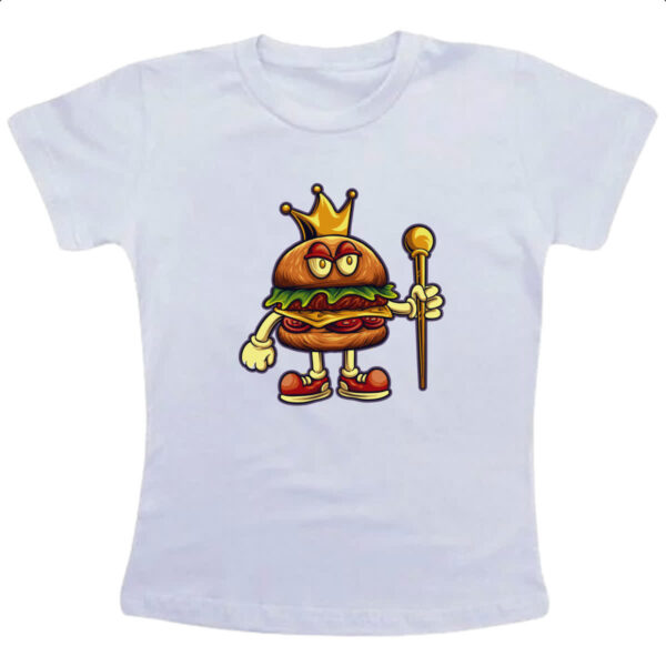 Camiseta Infanto Juvenil Rei Hamburguer