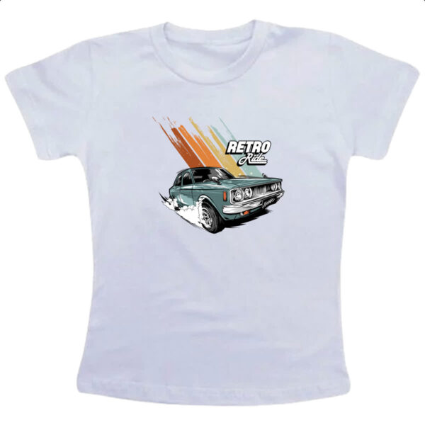 Camiseta Infanto Juvenil Retro ride illustration