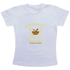 Camiseta Infanto Juvenil Rosalee e Monroe exotic cures